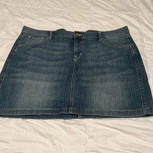 Denim mini skirt